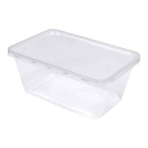 Microwave Container Rectangle 1000Cc Pp 1x250